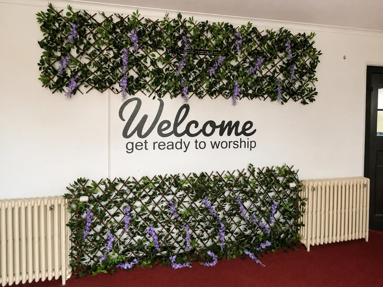 Welcome display inside Open Heavens Dundee