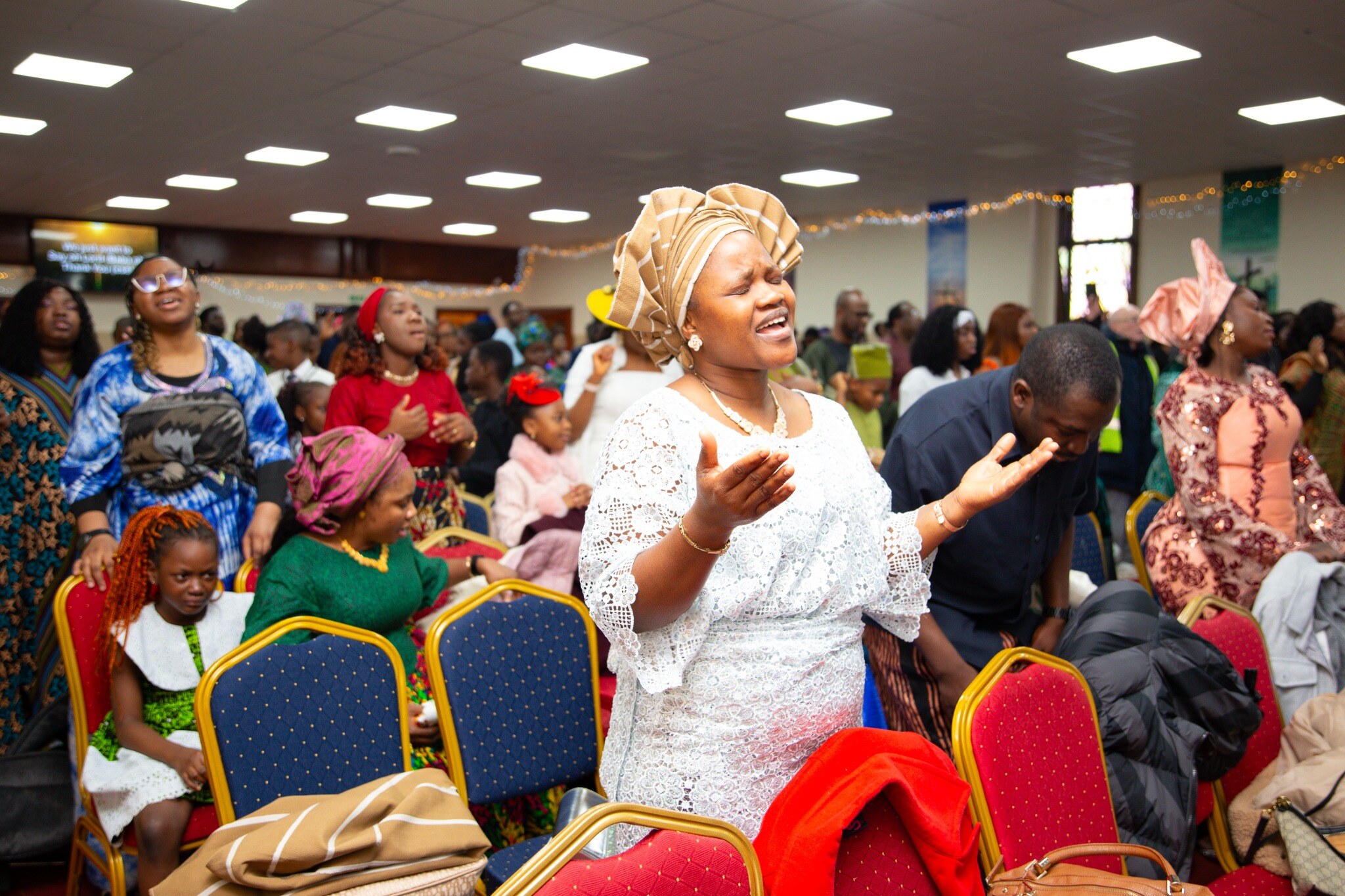 The Open Heavens Dundee congregation worshipping together