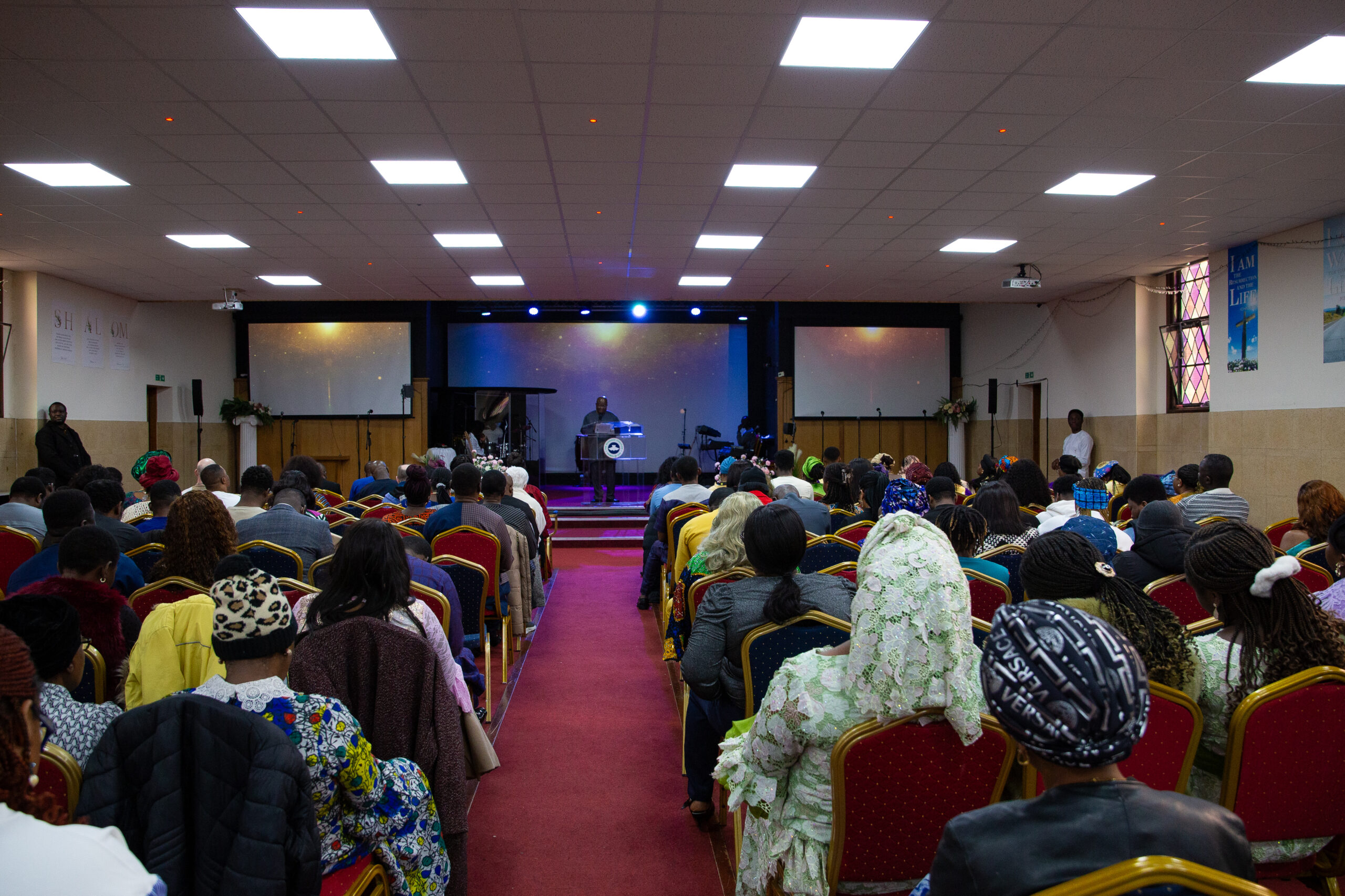 Members of Open Heavens Dundee worshipping together
